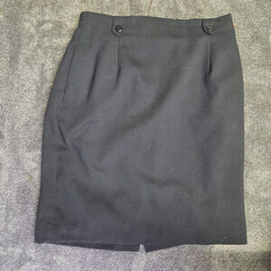 90s Vintage Norton Mcnaughton Petites Black Mini Skirt Size 6 P